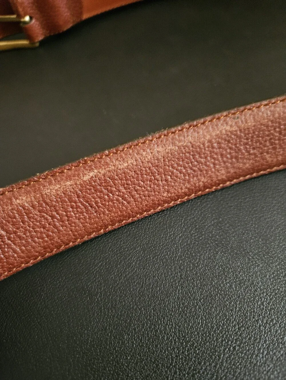 Vintage Coach  5952 Men's Sienna Brown Leather Belt. Size 40